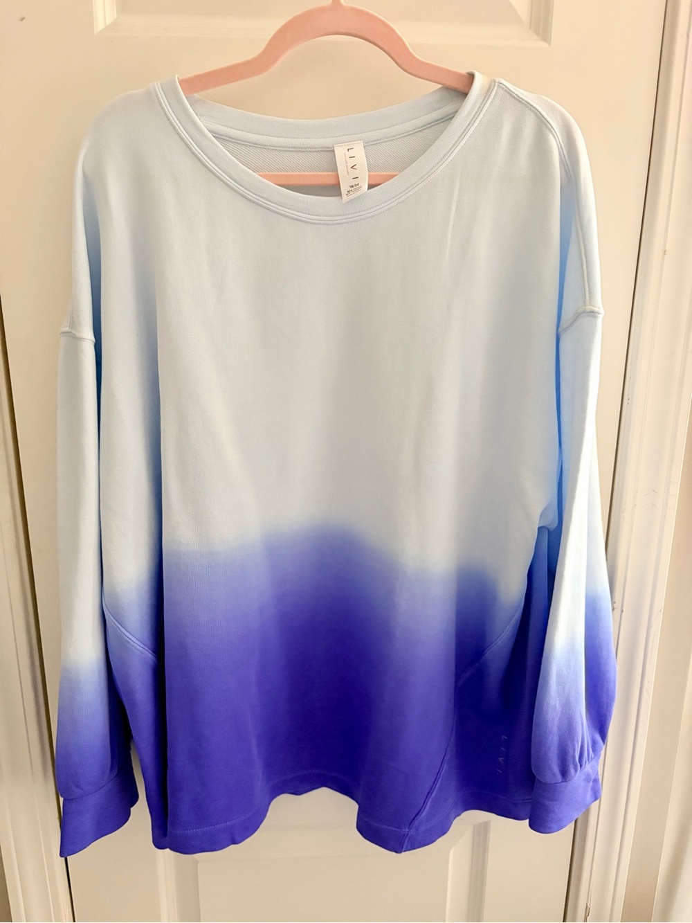 LIVI Light Blue to Purple Ombre Sweatshirt